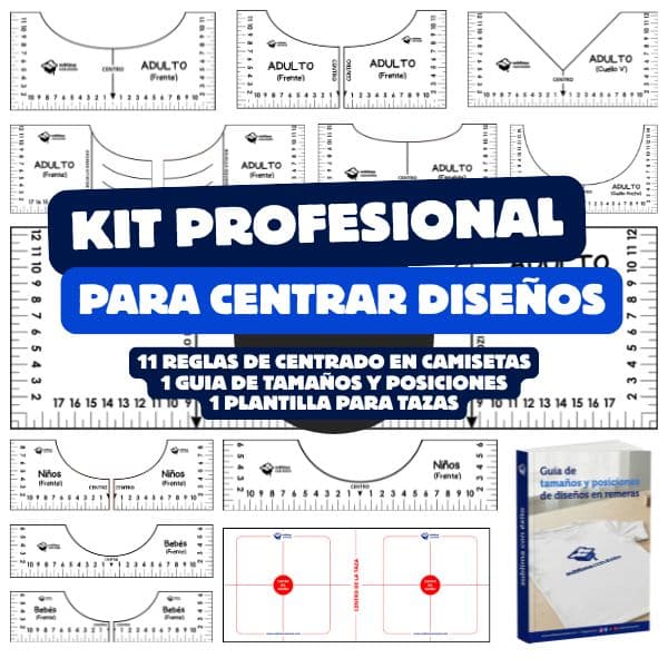 Kit profesional para centrar diseños