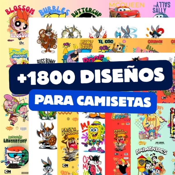 Megapack +1800 diseños para camisetas